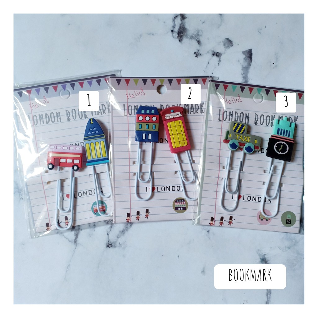 

2pcs clip bookmark / Paperclip / Bookmark Stationery Clip karakter / pembatas buku