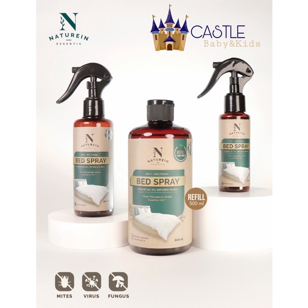 Castle - Naturein Essentia Bed Spray 200ml - Semprotan anti kutu - Anti Tunggau