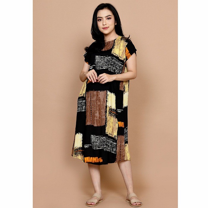 Melia Home Dress - L/XL(D4C0) GROSIR maxi dress gamis DAILY DRESS OUTFIT - DAILY DRES RAYON PREMIUM 