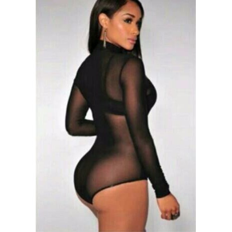 promo Leotard kerah tinggi dan lengan panjang murah kualitas bagus