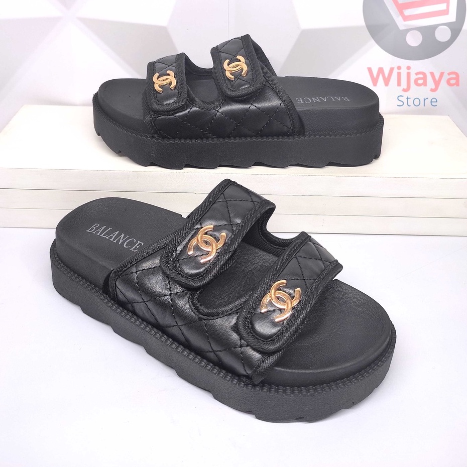 Sandal BALANCE 238 8B Wedges Slop Wanita Sendal Jelly Slide Selop Cewek Perempuan