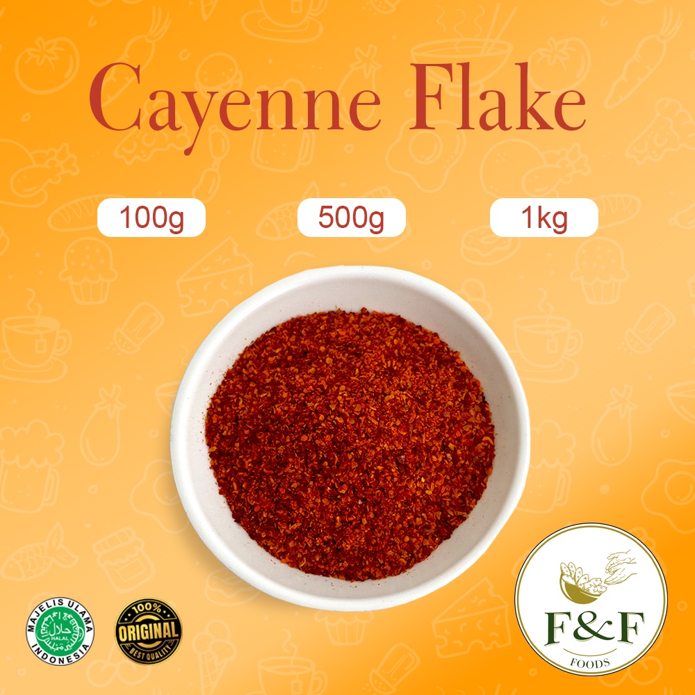 

BUBUK REMPAH MURNI - Cayenne Flake Powder / Bubuk Cabai Cayenne / Cabai Cayenne tabur