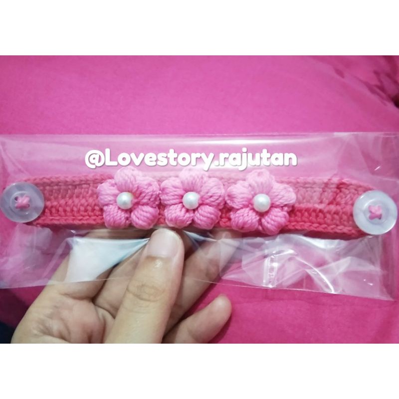 konektor hijab lucu/pengait masker/konektor rajut murah/konektor bunga/grosir