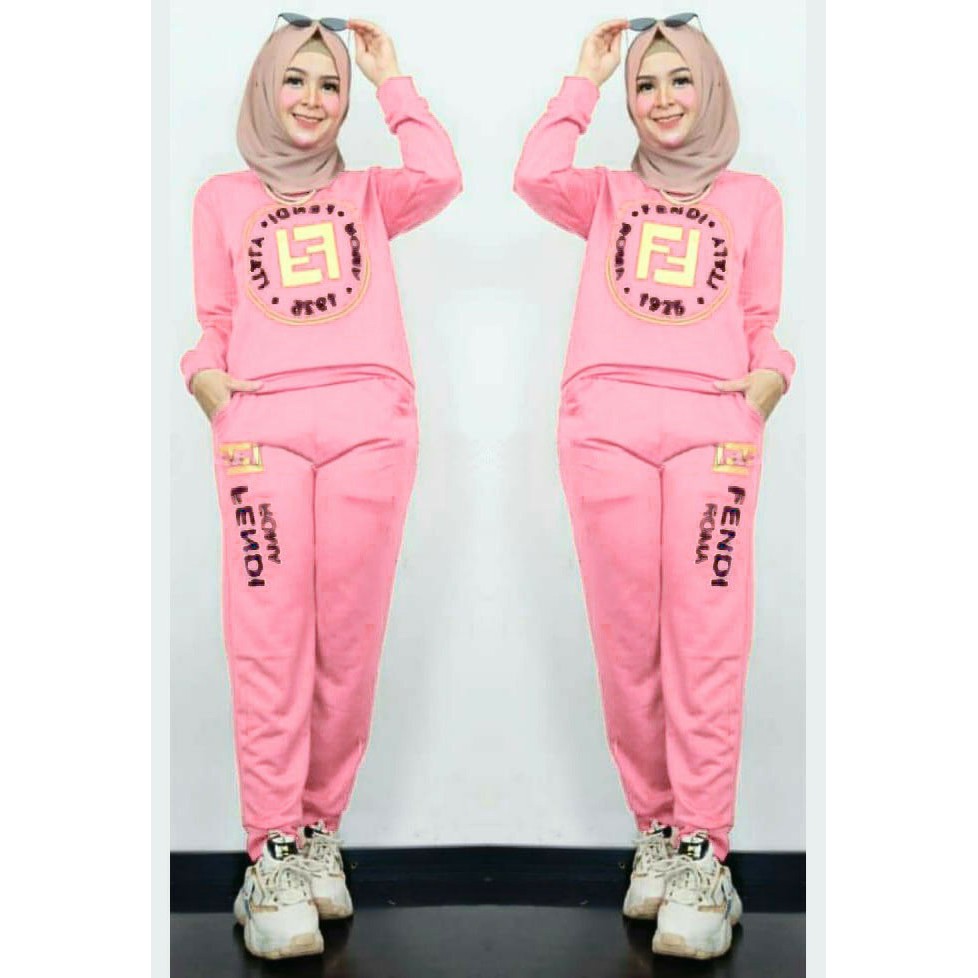 TRAINING WANITA / PAKAIAN WANITA SET - SET TRAINING FRENDY - FT - HDW