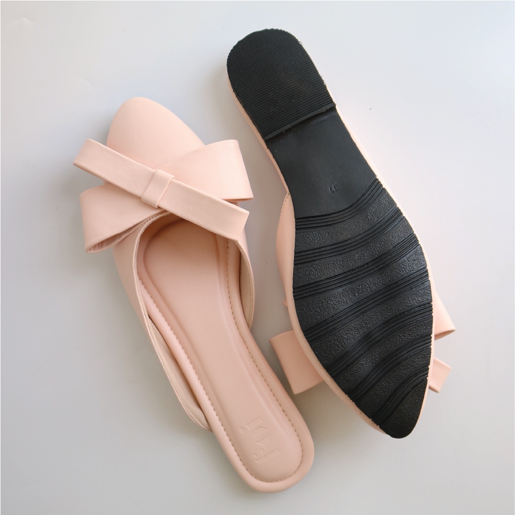 Sepatu Flat Shoes Wanita Flatshoes Kerja Selop Flat Mules Grace by FOI