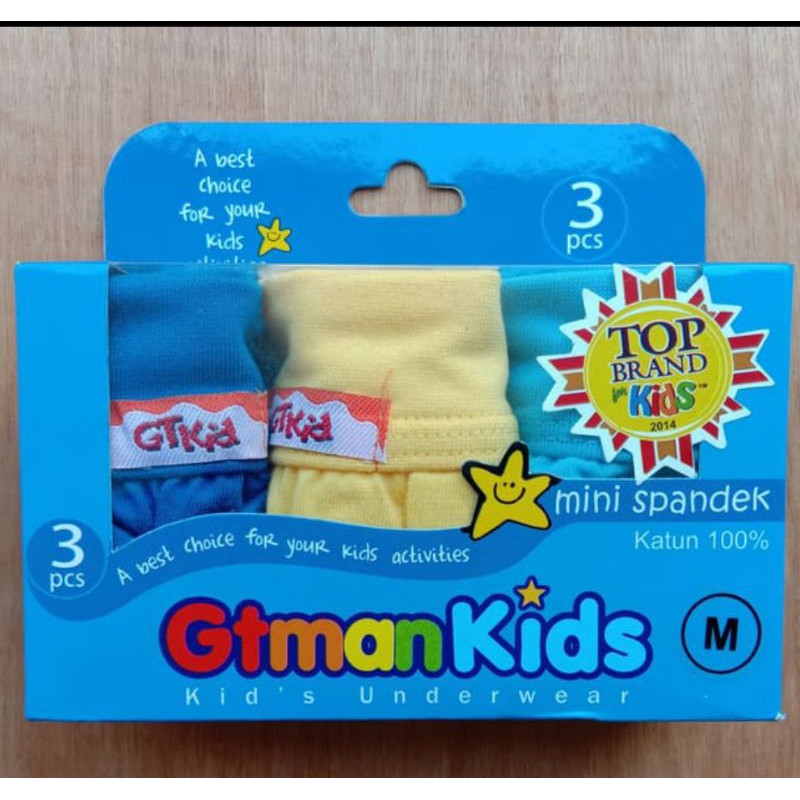 CD GT MAN KIDS CELANA DALAM ANAK LAKI BOY ISI 3 SEGITIGA KATUN COMFORT ORI