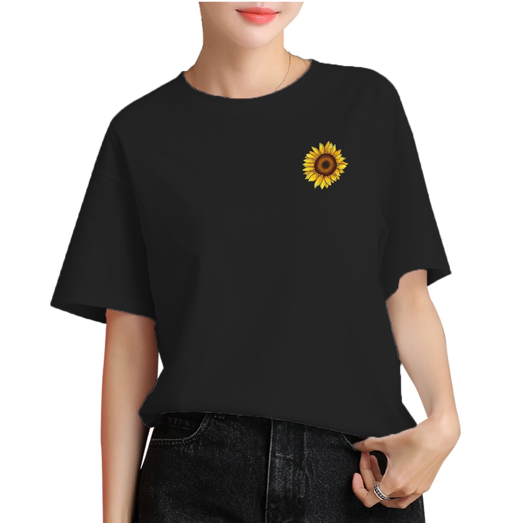 Malvaro -  Kaos wanita SUN FLOWER / kaos distro / Tshirt wanita / pakaian wanita / atasan wanita  - 029