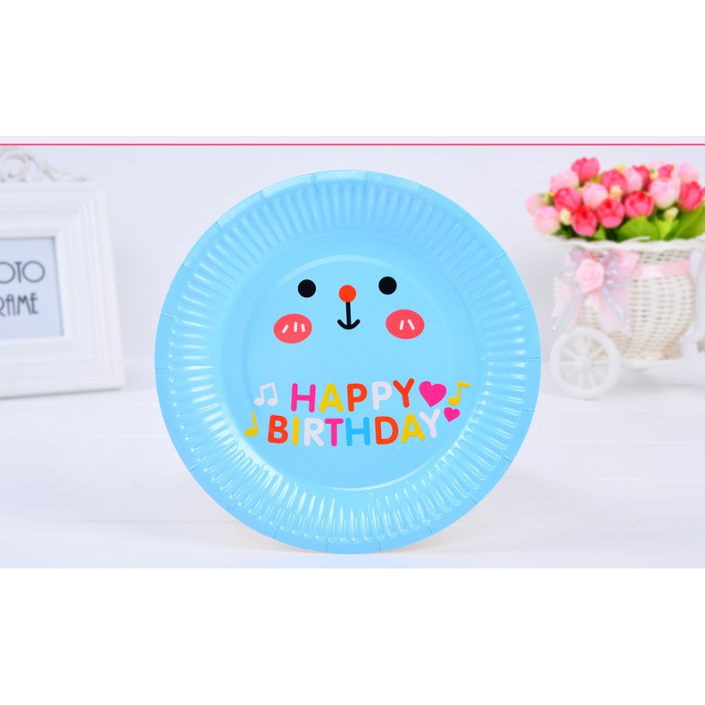 1 PAKET ISI 6 PCS Piring pesta ulangtahun party birthday tray party tableware (4F5) hpa042