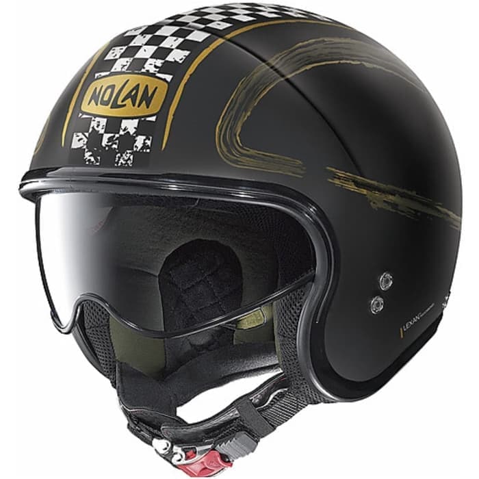 Helm Retro Klasik Nolan N21 Getaway 082 Flat Black Made in Italy