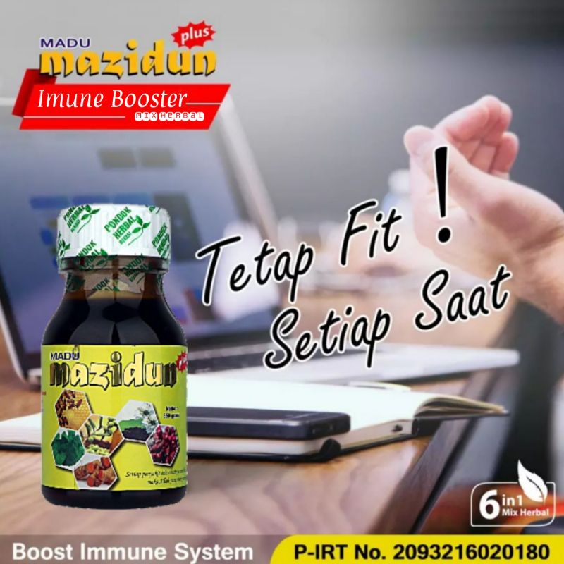 

Madu Mazidun 6in1 mix Herbal Khusus Memperkuat Sistem Imun 350 gram