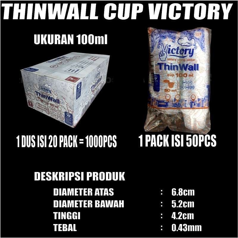 Thinwall Cup 25ml 35ml 60ml 100ml 150ml Per Pack Bulat Cup Sambel n Cup Puding Plastik Var