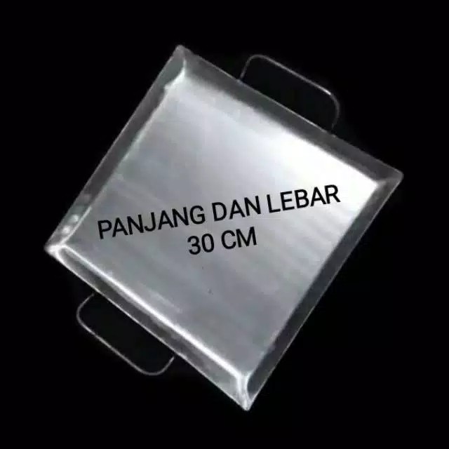 PLAT / WAJAN PENGGORENGAN ROTI BAKAR / BURGER / SOSIS BAKAR 30 CM