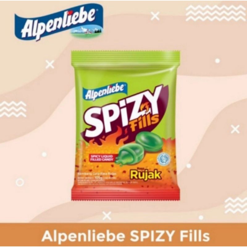 Permen Alpenliebe Spizy Fills Rujak 1 Bks Isi 42 Butir