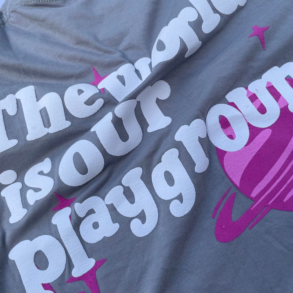 T-SHIRT | PLAYGROUND | MID GREY | YIKESALLDAY