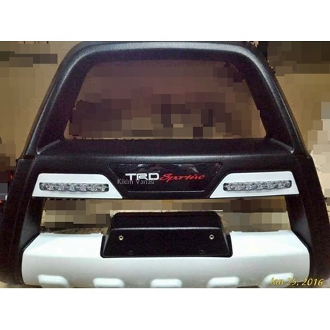 Tanduk Pelindung Bumper Depan Rush Model TRD Sportivo + DRL