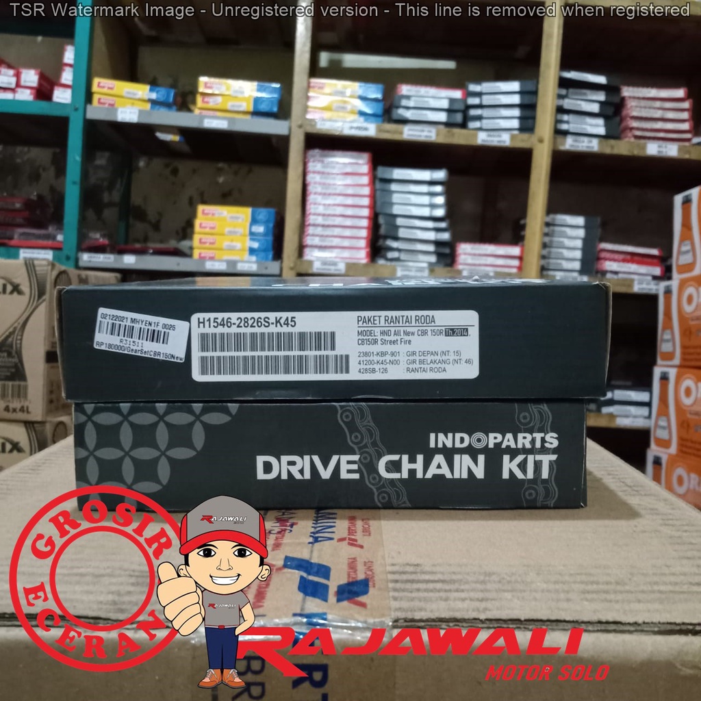 GEAR SET CBR150 MEREK INDOPARTS (K45)