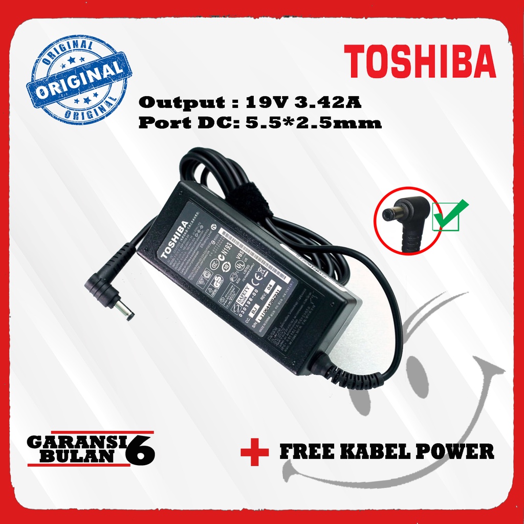 cas charger Toshiba 3.42A C640 L745 L740 L510