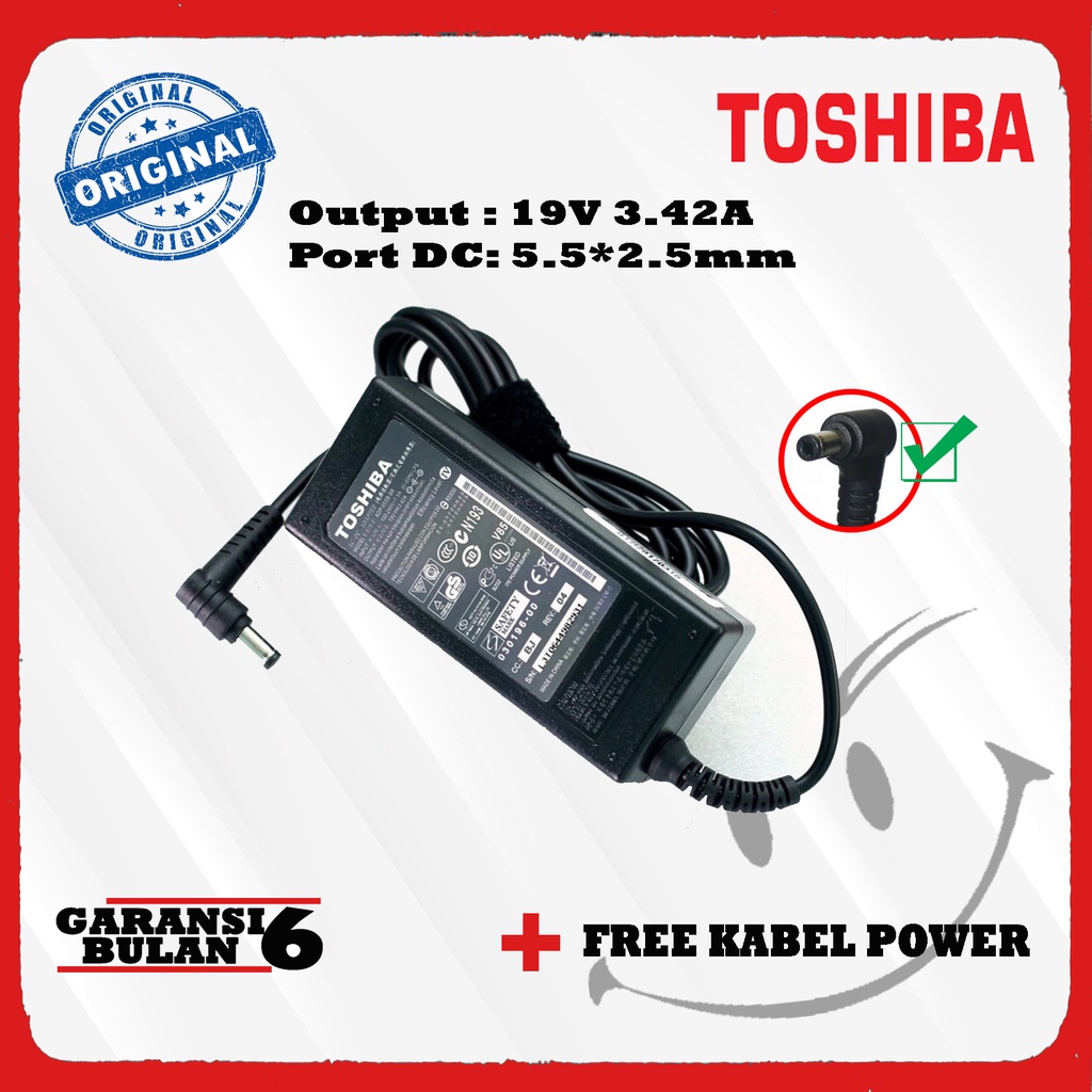 cas charger Toshiba 3.42A C640 L745 L740 L510