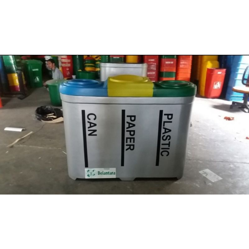 Tempat Sampah fiberglass 3in1 capsul