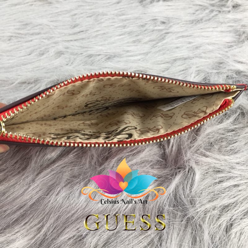 BELI 5 GRATIS 1 WRISTLET CLUTCH GUESS EMBOSS AUTHENTIC QUALITY