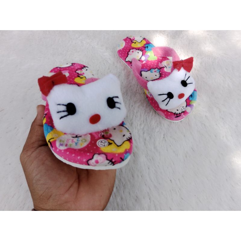 Sandal Jepit anak bulu /sandal jepit anak perempuan