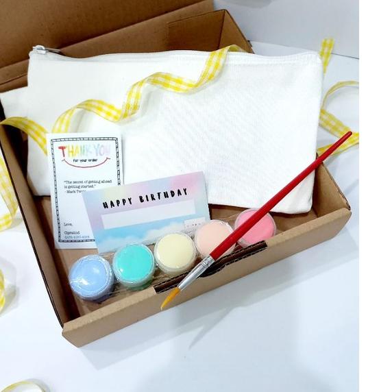 

New - PENCIL CASE CANVAS PAINTING KIT BY CIPRATIND MEWARNAI TEMPAT PENSIL KREATIFITAS ANAK HADIAH EDUKASI HAMPERS ULTAH HEMAT ~