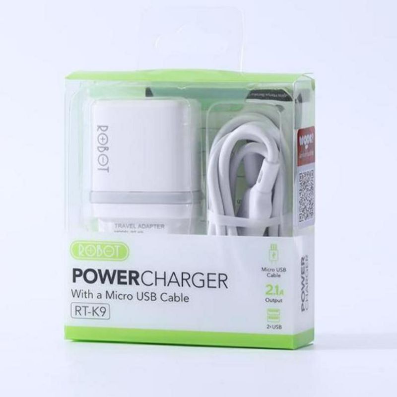 Cas Hp Robot RT-K9 Original | Power Charger |Mikro USB