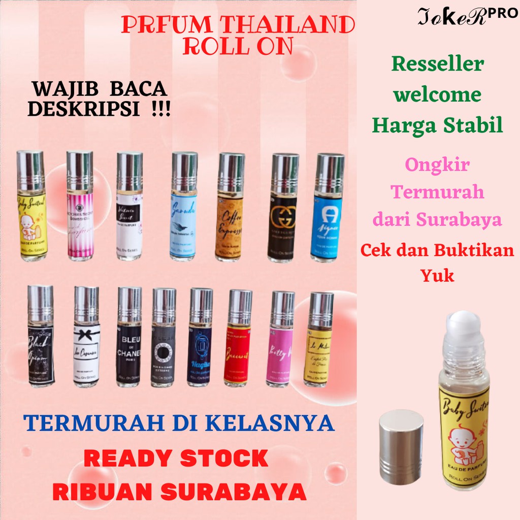 PARFUM THAILAND ROLL ON BUDGET BOX / Tanpa Label