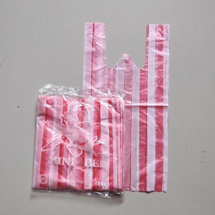 HD 15  Kantong Plastik Merah Putih, Kresek Merah Putih Tipis MF8
