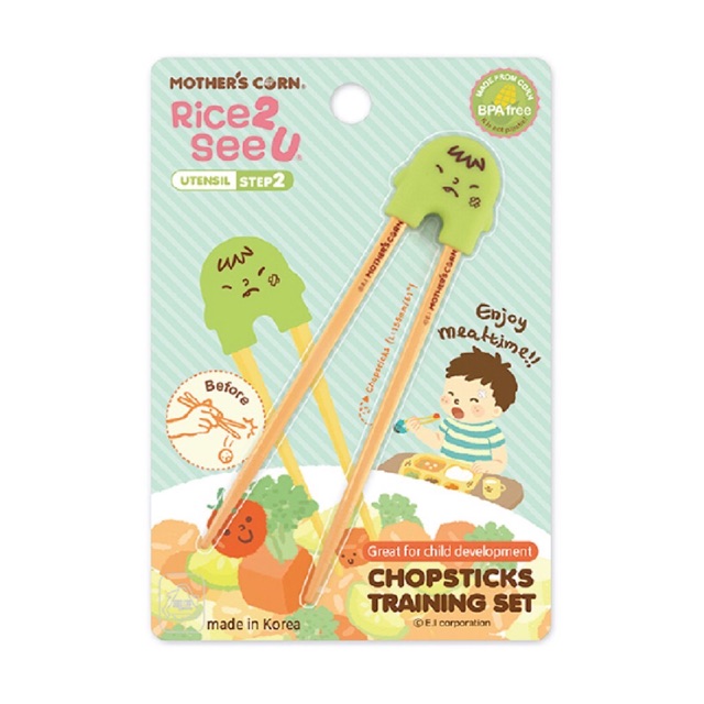 Mother’s corn rice 2 see you training chopstick