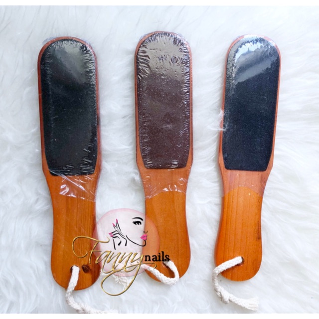 Asah asa callus shaver kayu alat gosok 2 sisi kulit mati foot file callus kaki pedicure