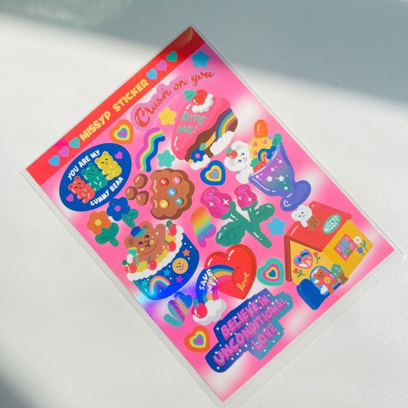 

South Korea in retro laser sticker/ipad decorative sticker/sticker material/waterproof hologram sticker