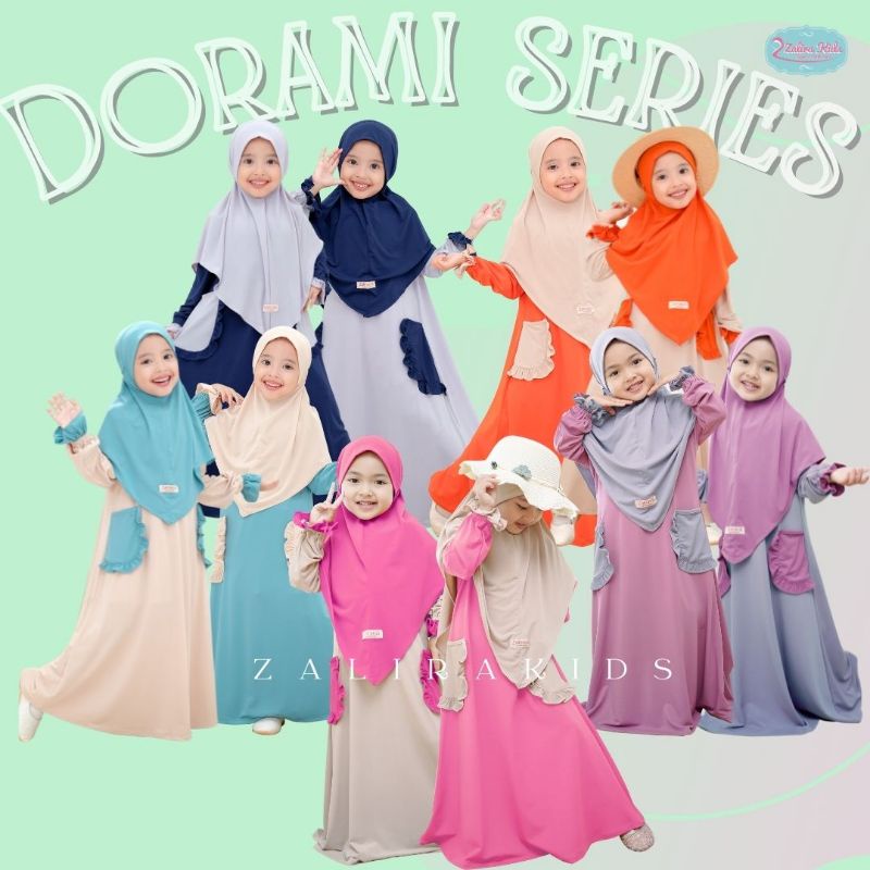 Dorami series/gamis anak perempuan by zalira kids
