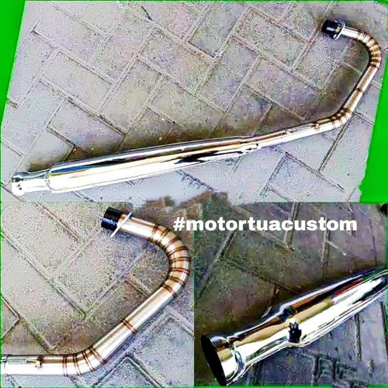 knalpot cb125 ploor slencer knalpot cb125 set dudukan