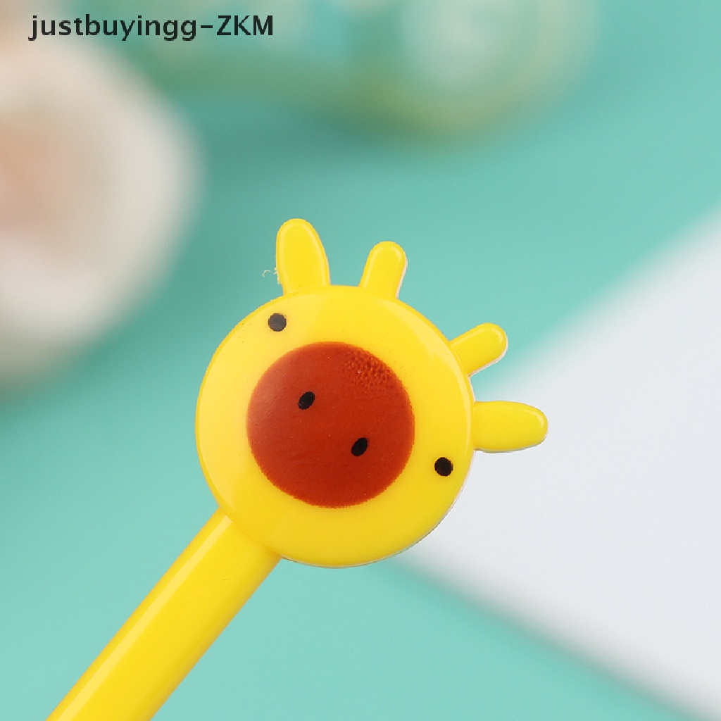 [justbuyingg] 10Pcs Mini Animal FarmKids Fruit Fork Cartoon Snack Cake Dessert Food Toothpick [zkm]