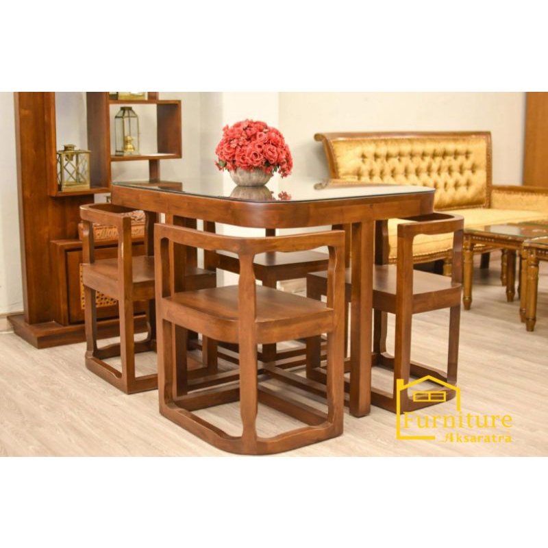 Meja Kursi Makan minimalis | Meja makan 4 kursi Minimalis | Meja makan Bulat