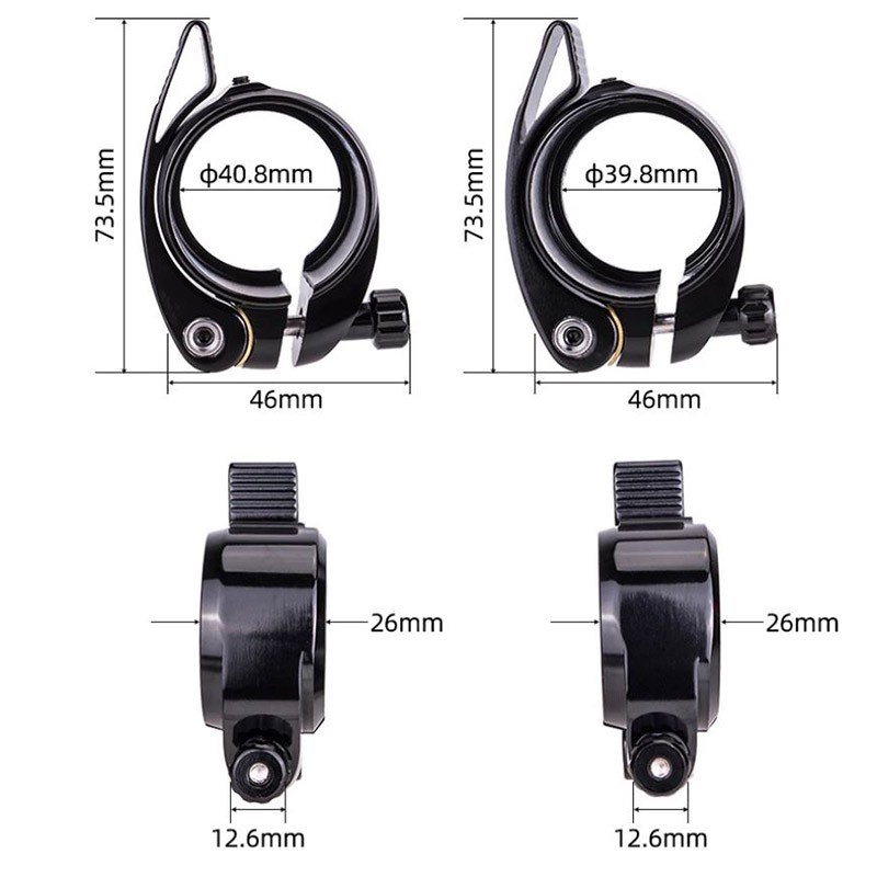 ZTTO JX072 Seat Clamp 39.8mm 40.8mm Seatclamp For Seatpost 33.9mm