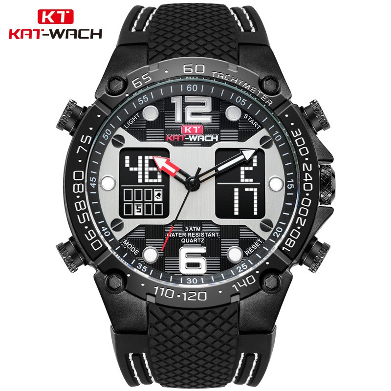 KAT-WACH KT717 Jam Tangan Pria Digital Analog Anti Air WATCHKITE WKOS