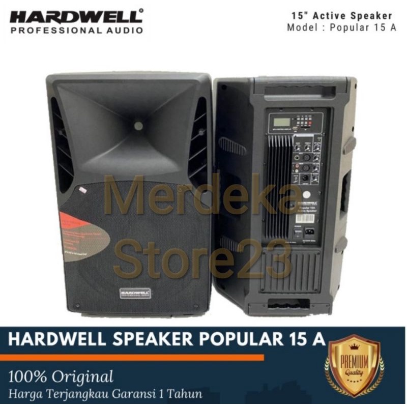 Super Speaker Aktif HARDWELL POPULAR 15A 2pcs/Sepasang Popular15a ~ Popular 15