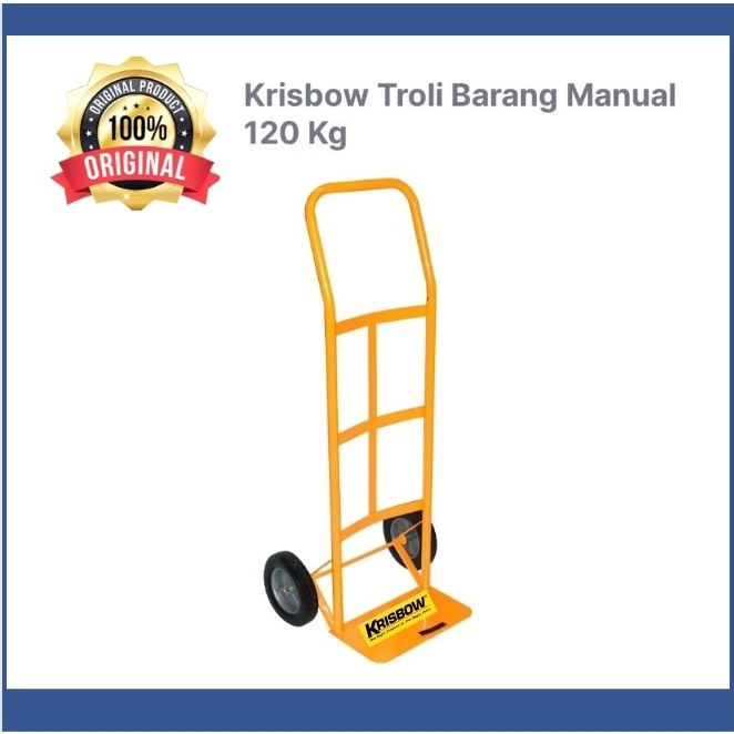 Krisbow troli barang 120 kg/troli besi/troli Serbaguna/troli galon/troli gas