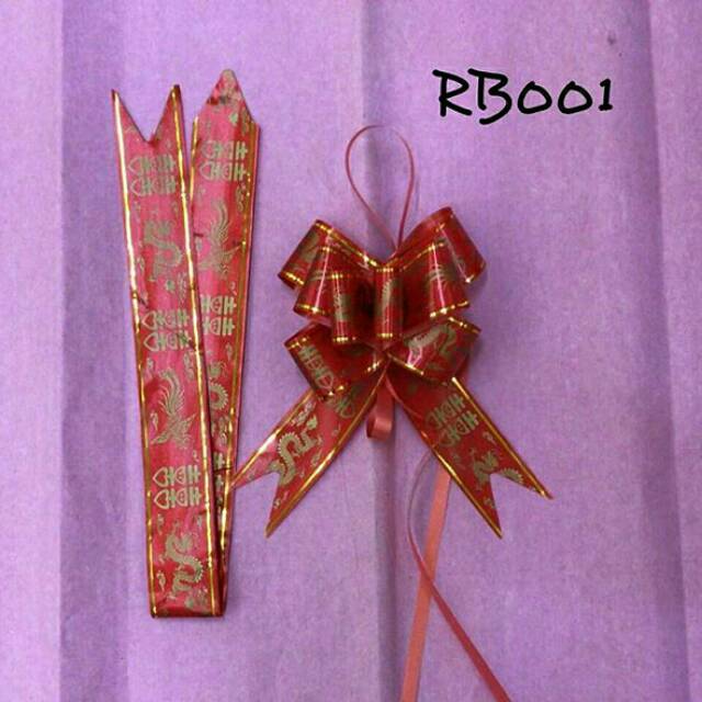 

Pita tarik corak naga pita wedding pita shuang xi (RB001)