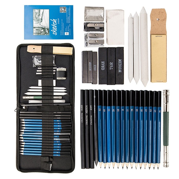 

Sketsagambar- 1Set Sketching Drawing Kit Tools Pensil Gambar Lukis Sketsa Art Manga -Buku-Gambar-