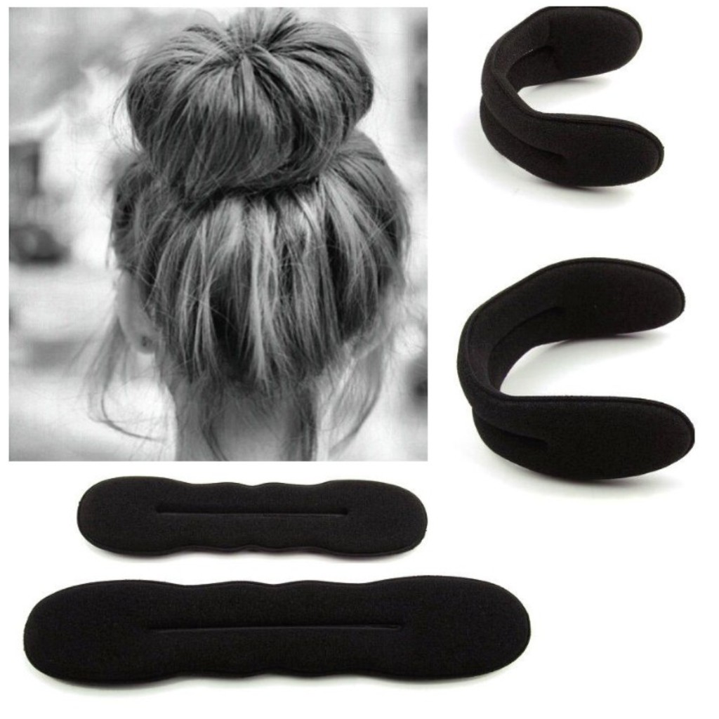 Hairdini Sponge Rambut / Hair Dini / Hair Bun / Hairlock / Alat Cepol Donat untuk Tatanan Rambut-1