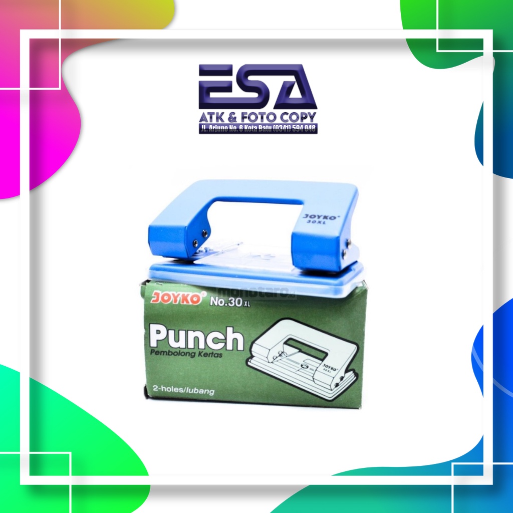 

Pembolong Kertas. Perforator. Pembolong Kertas Joyko. Punch Hole Joyko No.30 XL