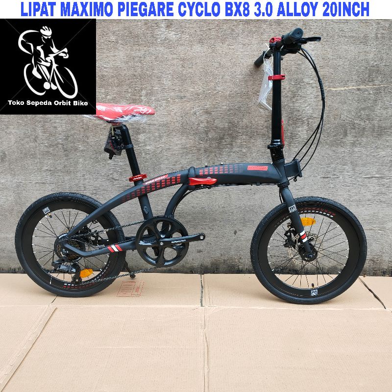 Sepeda Lipat Maximo PIEGARE CYCLO BX8 3.0 Alloy 20Inch 8Sp