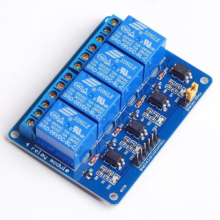 Relay Module 5V 4Ch Relay 4 Chanel Cenel Modul Relay 4Ch Rile 4Ch