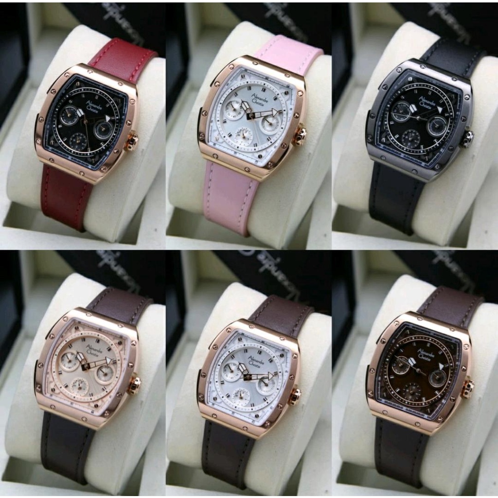 ALEXANDRE CHRISTIE WANITA .AC 6411.AC6411.TALI KULIT.ORIGINAL 100%