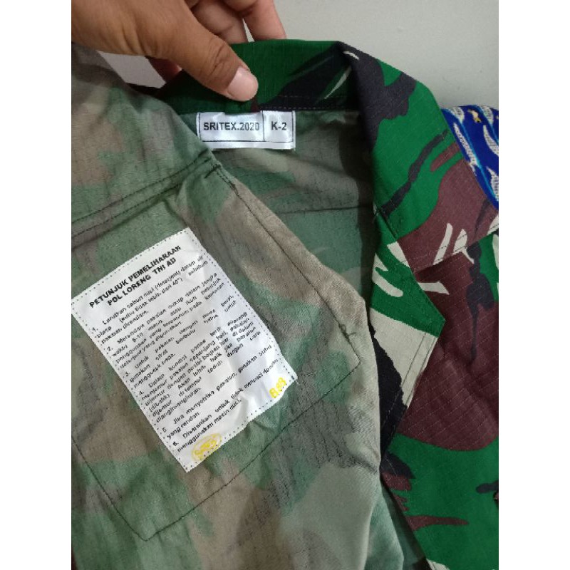 ORI, Baju PDL Jatah TNI AD, SRITEX dan 888 dan PT PANCA