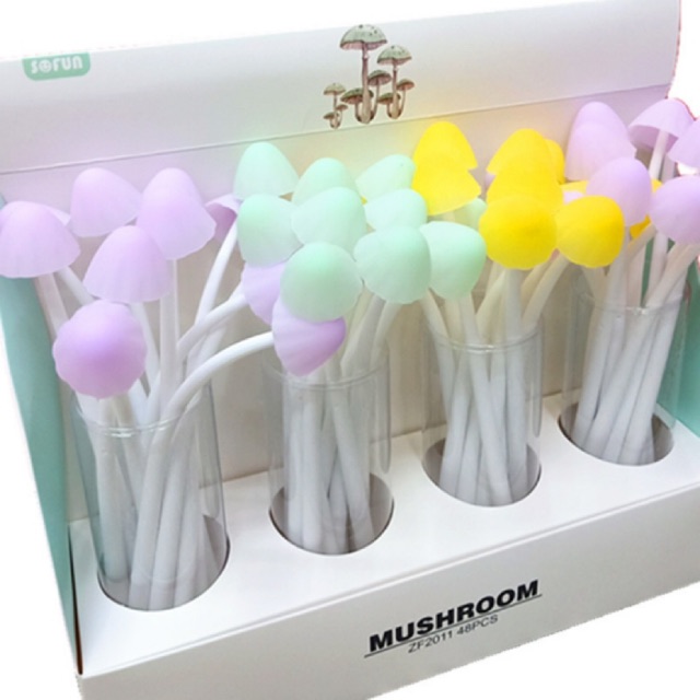 

Pulpen Gel Unik / Pen Gel Mushroom House Warna Warni