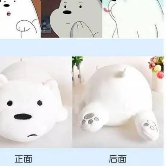 SLG Miniso We Bare Bear Boneka Miniso Ice Bear Panda Grizzle Jumbo Size .
